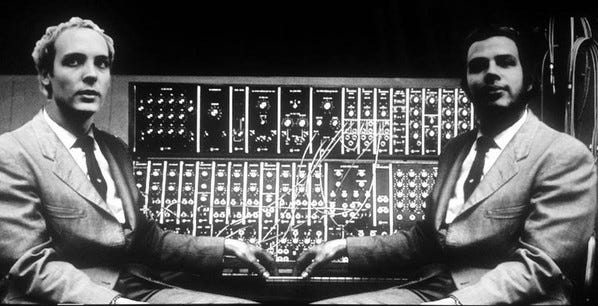 Foto promocional de Brian McBride (à esquerda) e Adam Wiltzie, do Stars of the Lid.