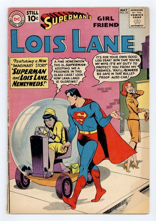 Item #64473802 Front Cover: Superman's Girlfriend Lois Lane #25 GD+ 2.5
