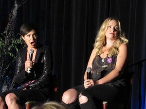 Kim Rhodes and Briana Buckmaster