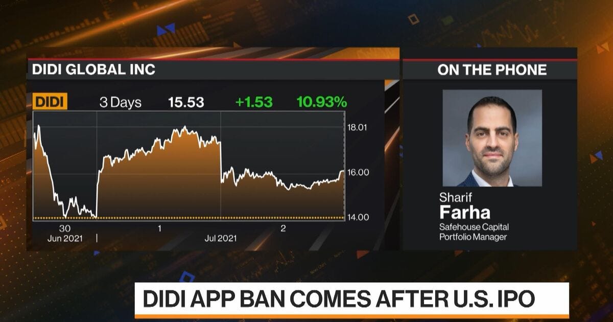 Watch What the Didi App Ban Means for Future IPOs - Bloomberg