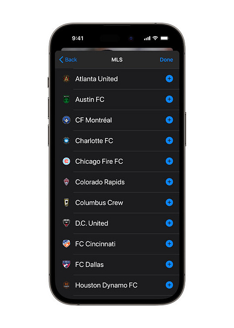 The Apple TV+ app will be the home of MLS Season Pass, including live matches, match replays, a weekly whiparound show, and club-produced content surrounding each team in Major League Soccer.