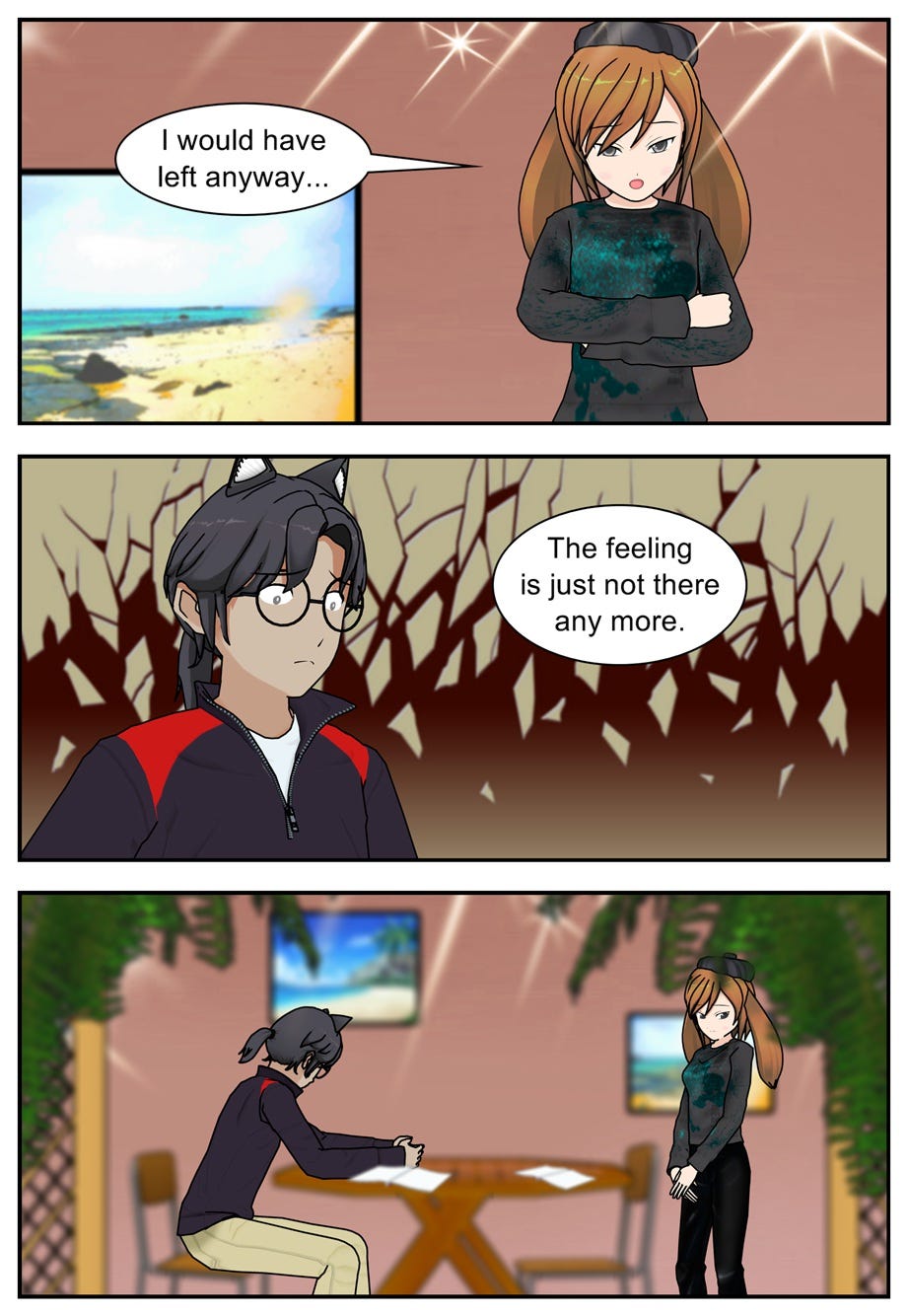 I would have left anyway... The feeling is just not there any more.