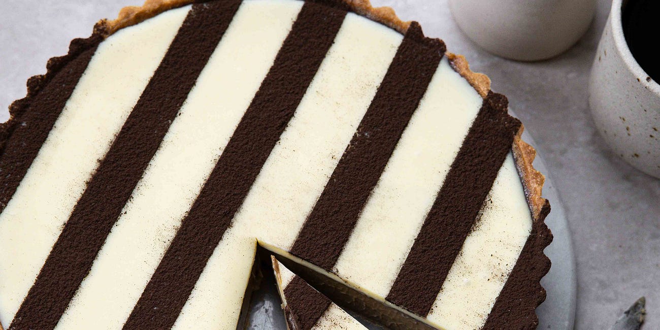 Second Helpings #23 White Mocha Custard Tart