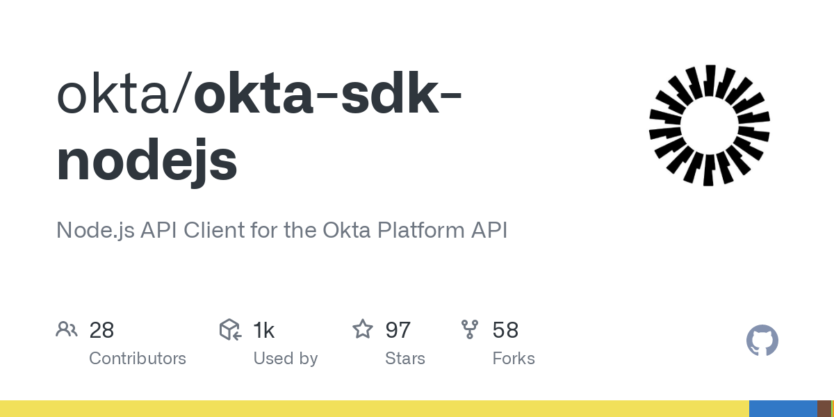 GitHub - okta/okta-sdk-nodejs: Node.js API Client for the Okta Platform API