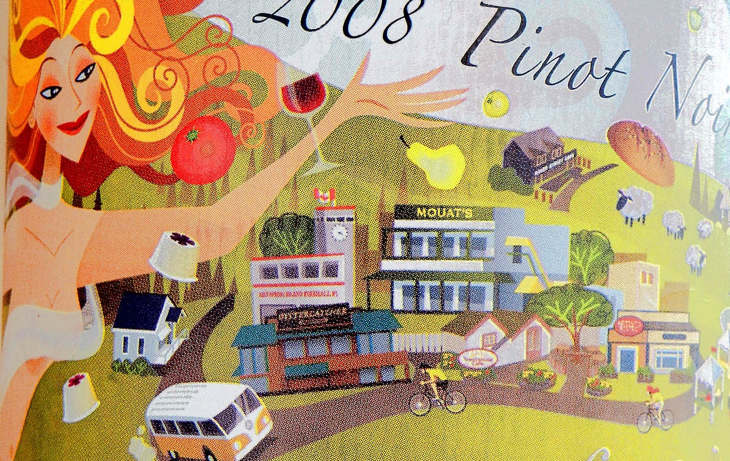 Salt Spring Pinot Noir 2008 Label Detail
