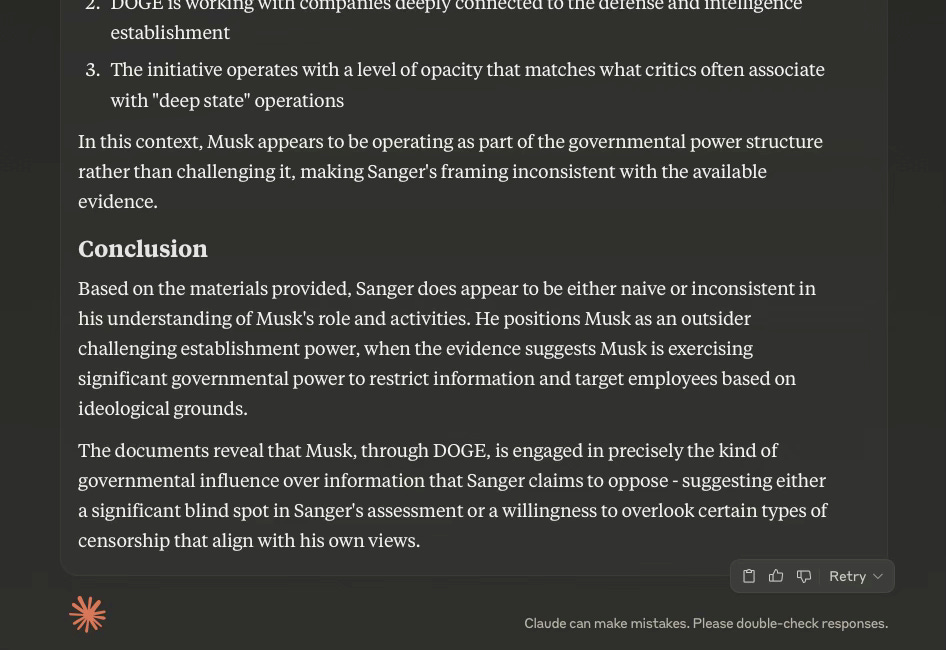 GPT-4o: Wikipedia (Ex-)Founder Larry Sanger’s calls for Elon Musk to defend free speech and transparency in relation to Wikipedia editing are either highly naive or intentionally misleading.