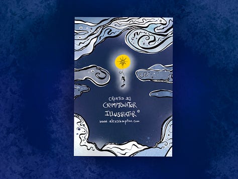 Illustrations, colouring pages and journal templates from the Moon Witch Journal 2025