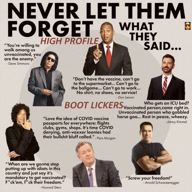 never let them forget what they did tv anchors and musicians manipulating you to get the vaccine high profile