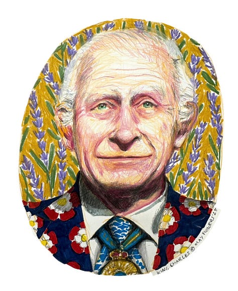 Multimedia hand painted portraits