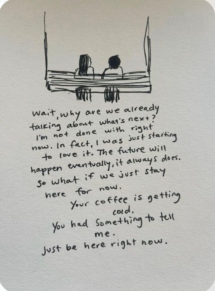 This may contain: an ink drawing of two people sitting in a boat with the words, we're very This may contain: an ink drawing of two people sitting in a boat with the words, we're very