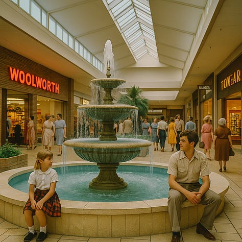 the shopping mall through the decades