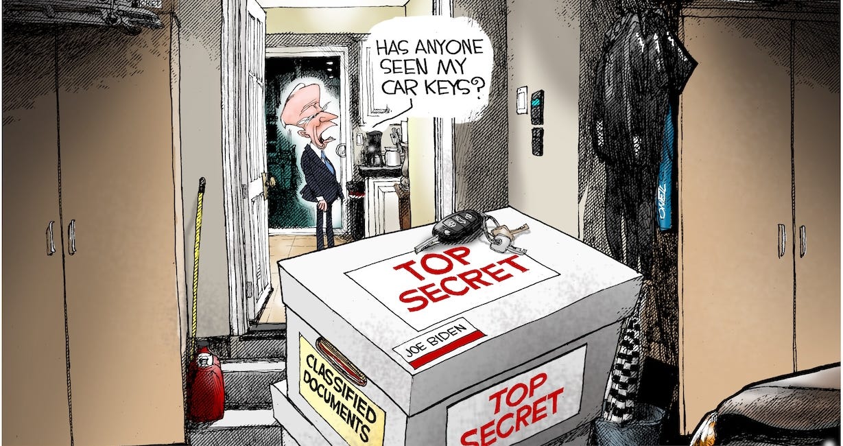 Michael Ramirez: Joe Biden's Secrets 02-17-24 