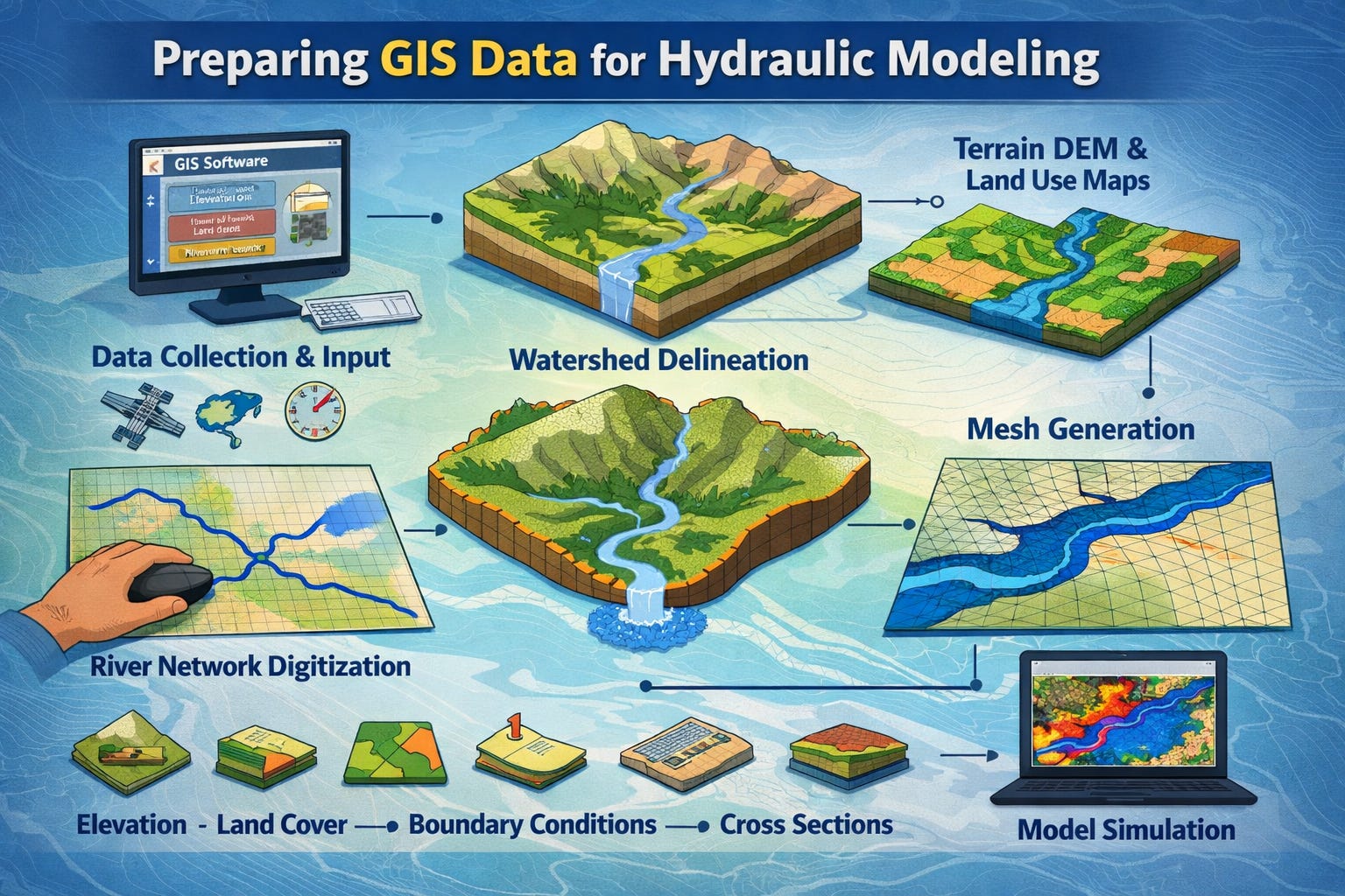PREPARING GIS DATA FOR HYDRAULIC MODELS