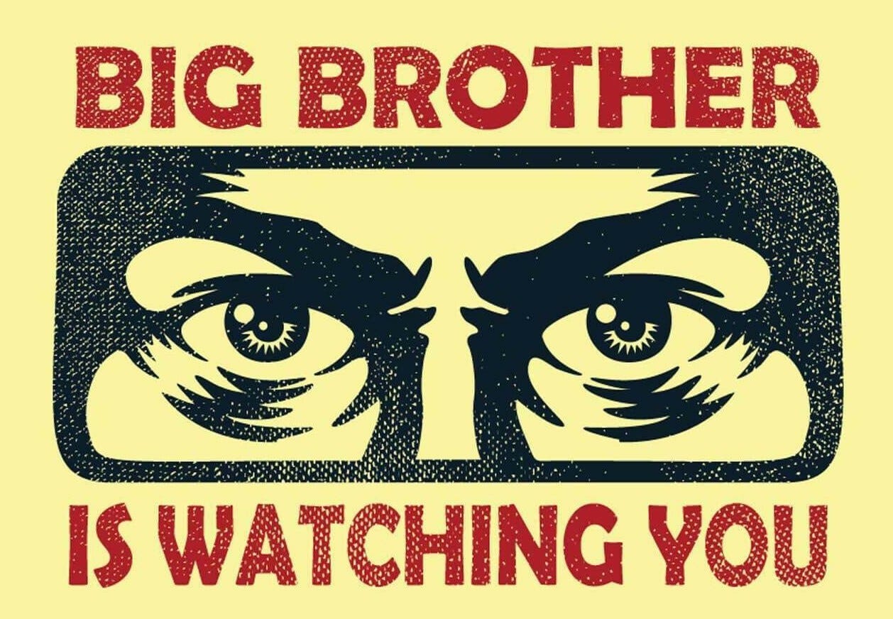 BIG BROTHER IS WATCHING YOU PICTURE POSTER PHOTO PRINT BANNER 1984 Orwell  Book