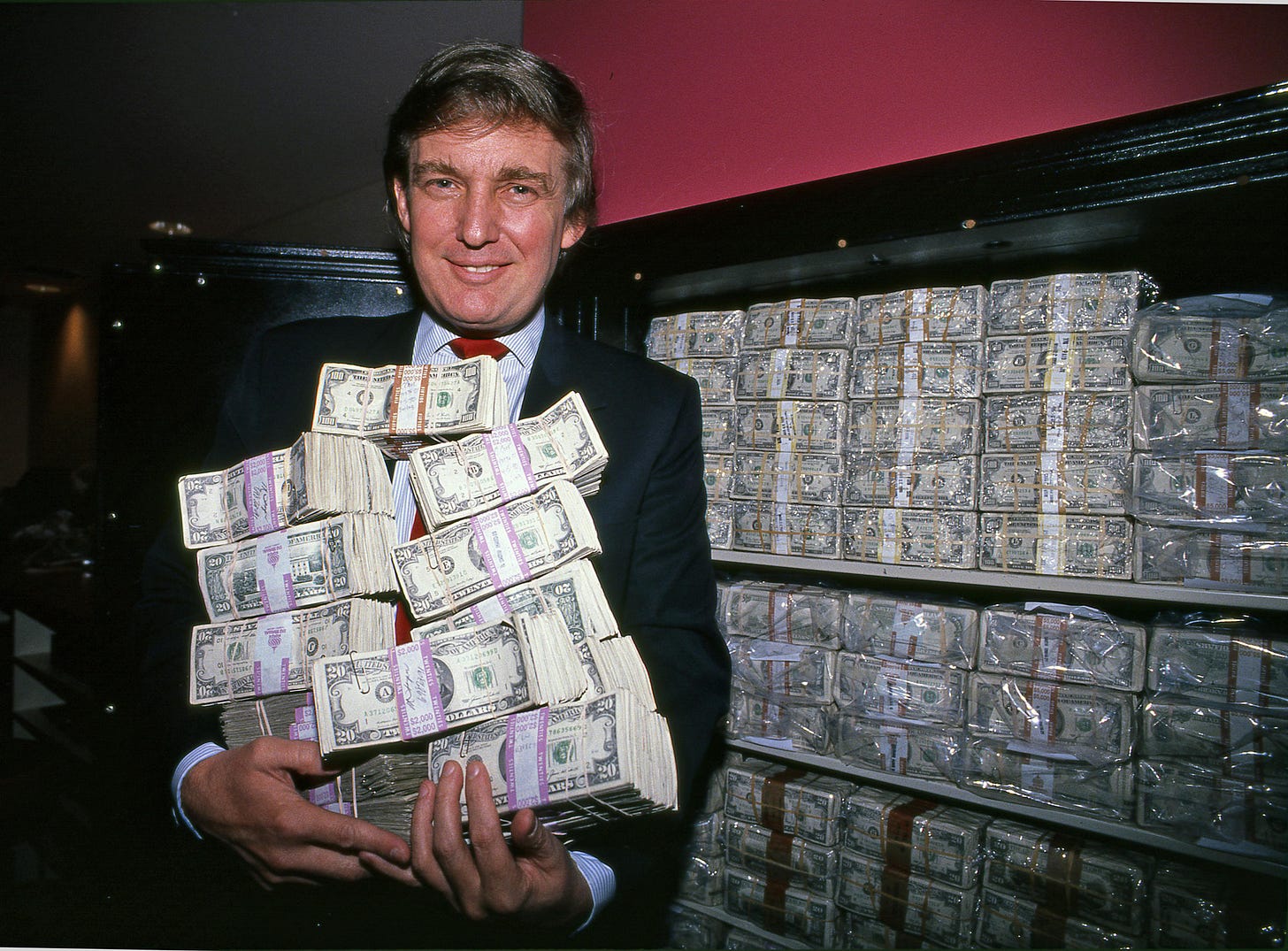 <b>1990</b> “Donald, I’ve never seen a million dollars in my life,” Benson told Trump at the Trump Taj Mahal in Atlantic City.