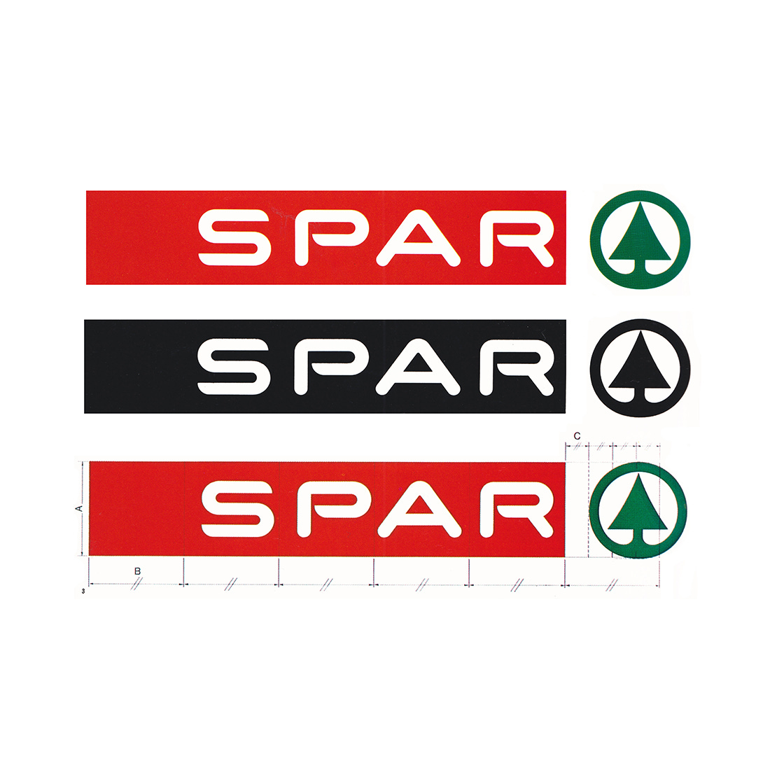 SPAR logo design by Raymond Loewy, 1970, Logo Histories