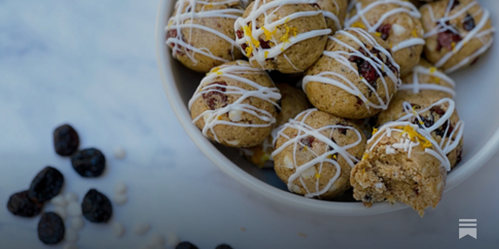 Gluten Free Starbucks Copycat Cranberry Bliss Protein Bites