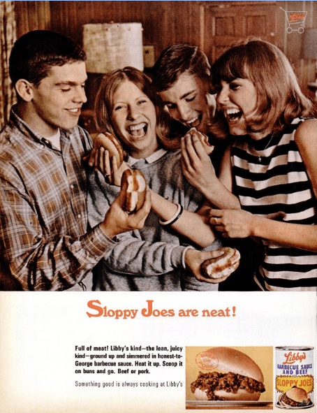 1960sLibbysSloppyJoeAdLifeMag
