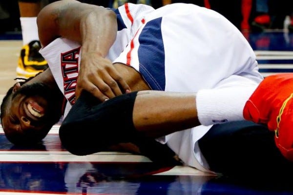 DeMarre Carroll Injury not serious for atlanta hawks 2015 nba DeMarre Carroll Injury not serious for atlanta hawks 2015 nba