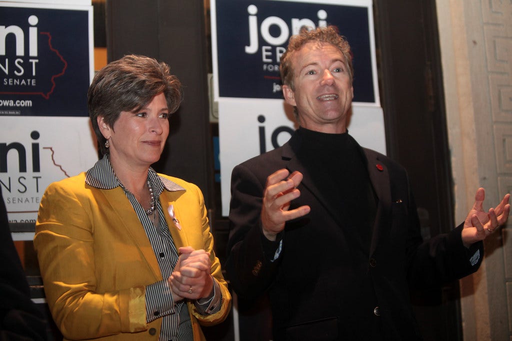Joni Ernst & Rand Paul | State Senator Joni Ernst and U.S. S… | Flickr