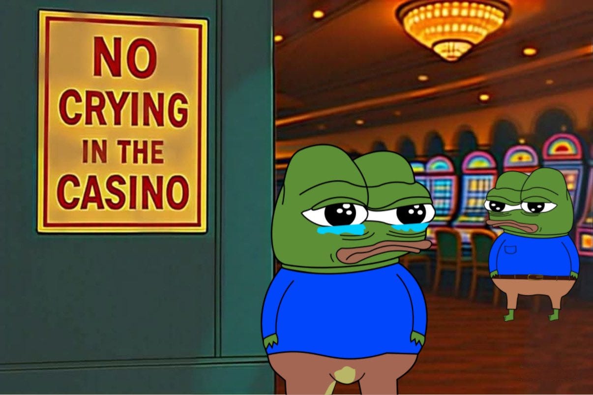 Shacket Wearin Sino Fren on X: "I'm gonna dump a thread of memes on here.  Been mostly posting to telegram but gonna drop here 😎🎰🐸 🧵  https://t.co/JyFB2cllAG" / X