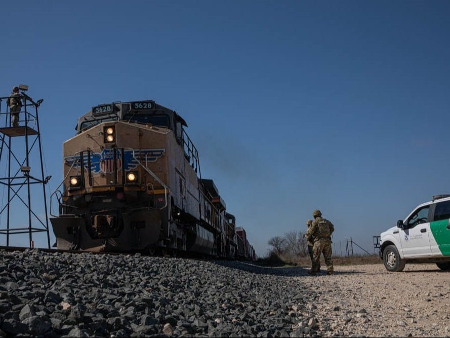 Union Pacific agreed to pay $50 million to the US to enhance security and inspection stations, such as this one near the US-Mexico border. Union Pacific agreed to pay $50 million to the US to enhance security and inspection stations, such as this one near the US-Mexico border.