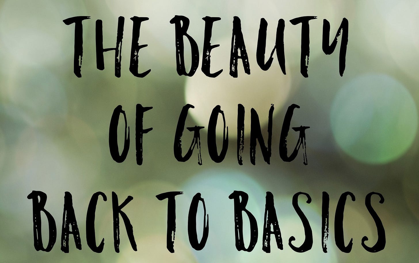 The beauty of going back to basics – Peach Yoga
