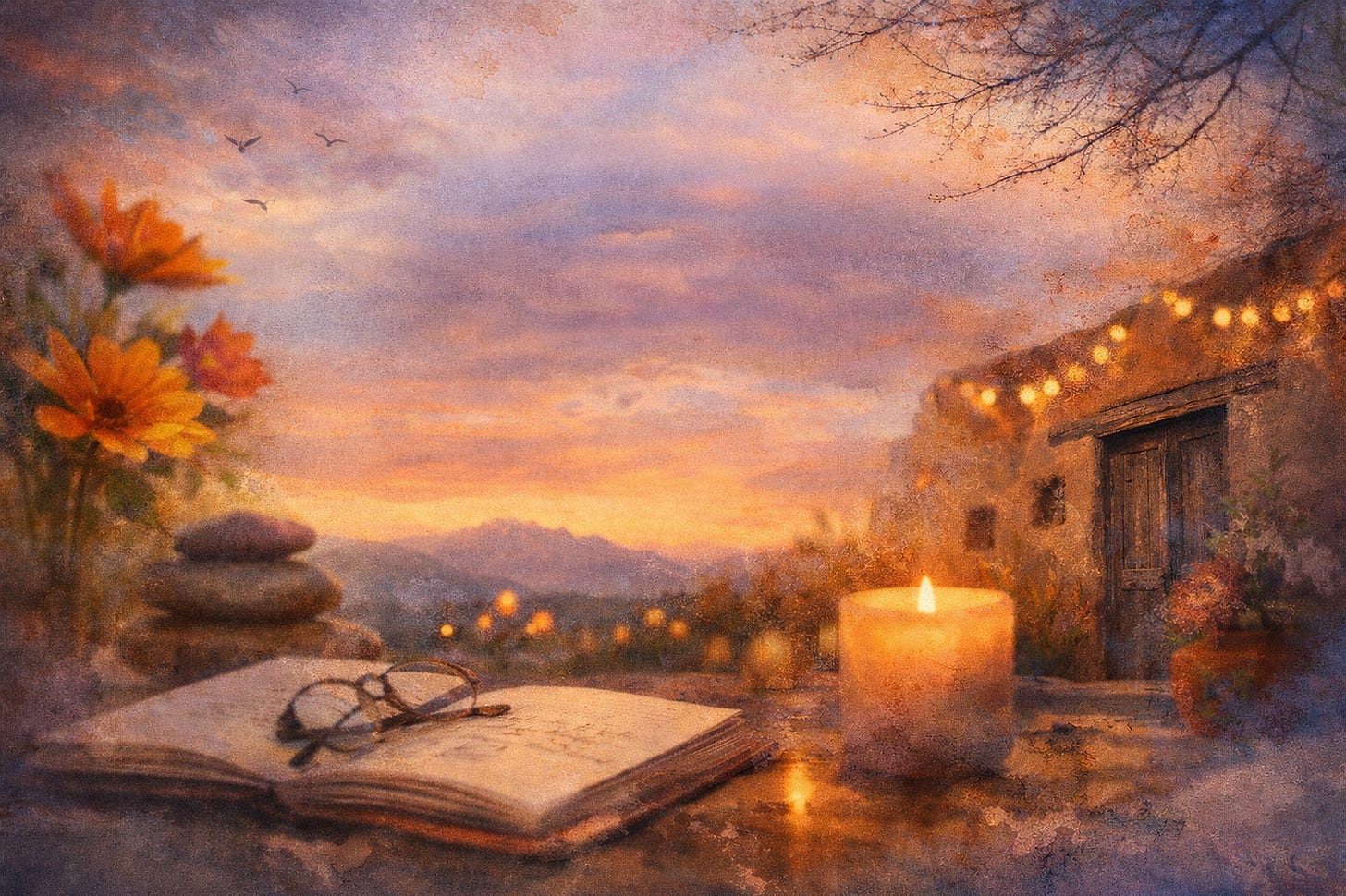 adobe book and candle