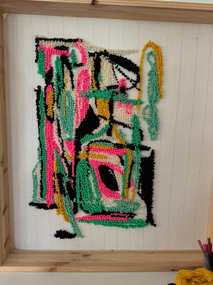 Nat Lue's abstract tufted wall hangings
