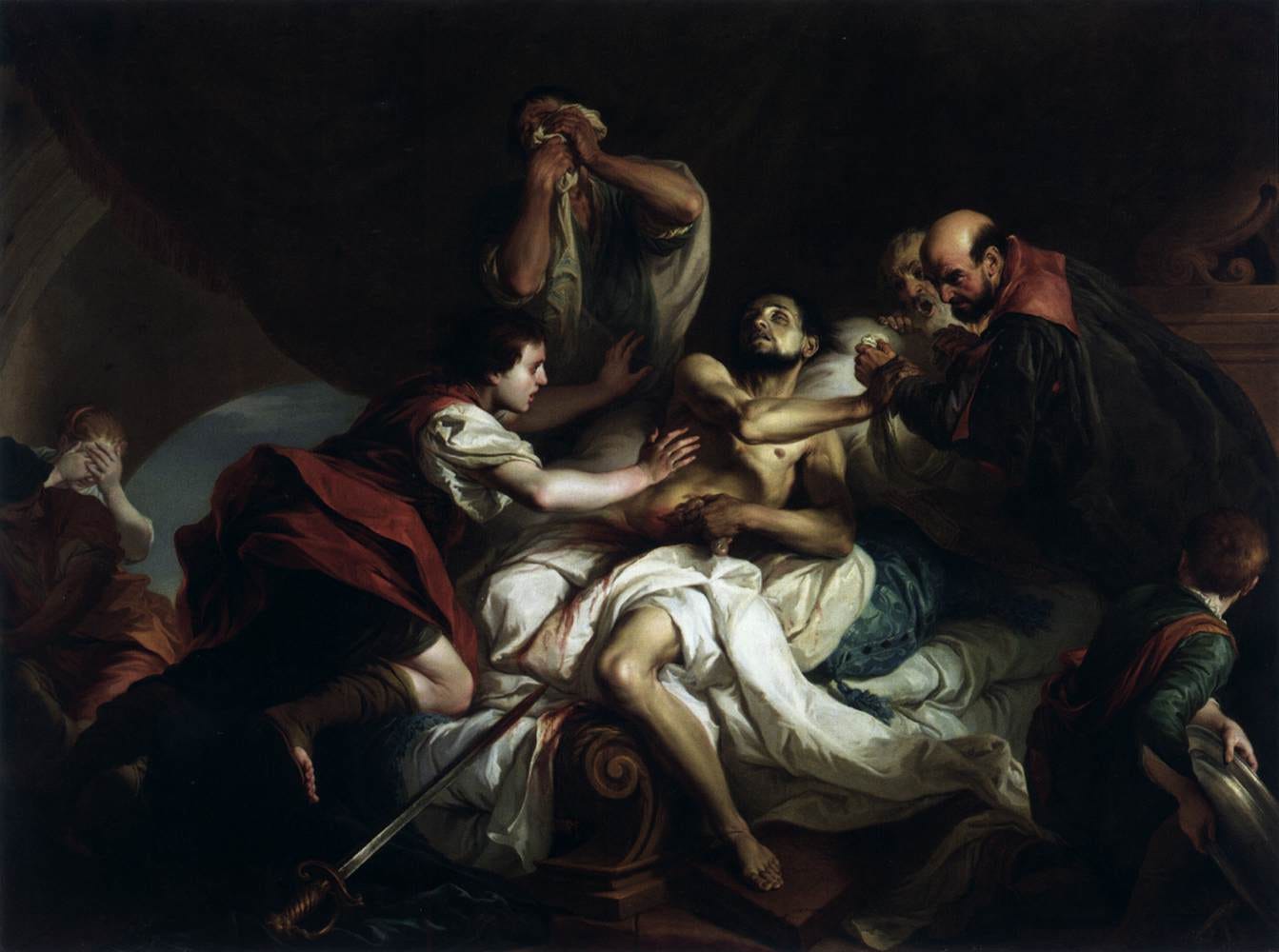 The Death of Cato by CIGNAROLI, Giambettino
