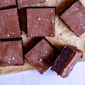 Red Wine Ganache Brownies