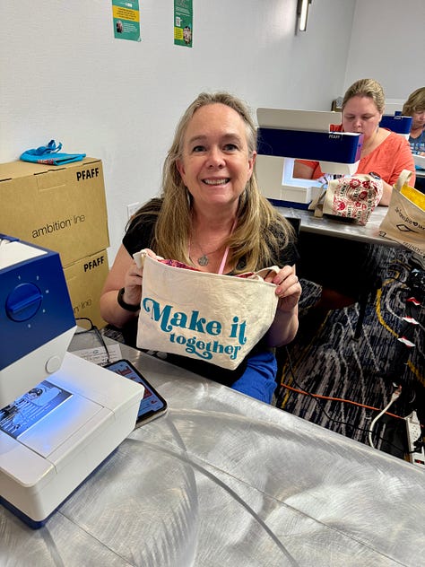 photos of baskets made from totes by students