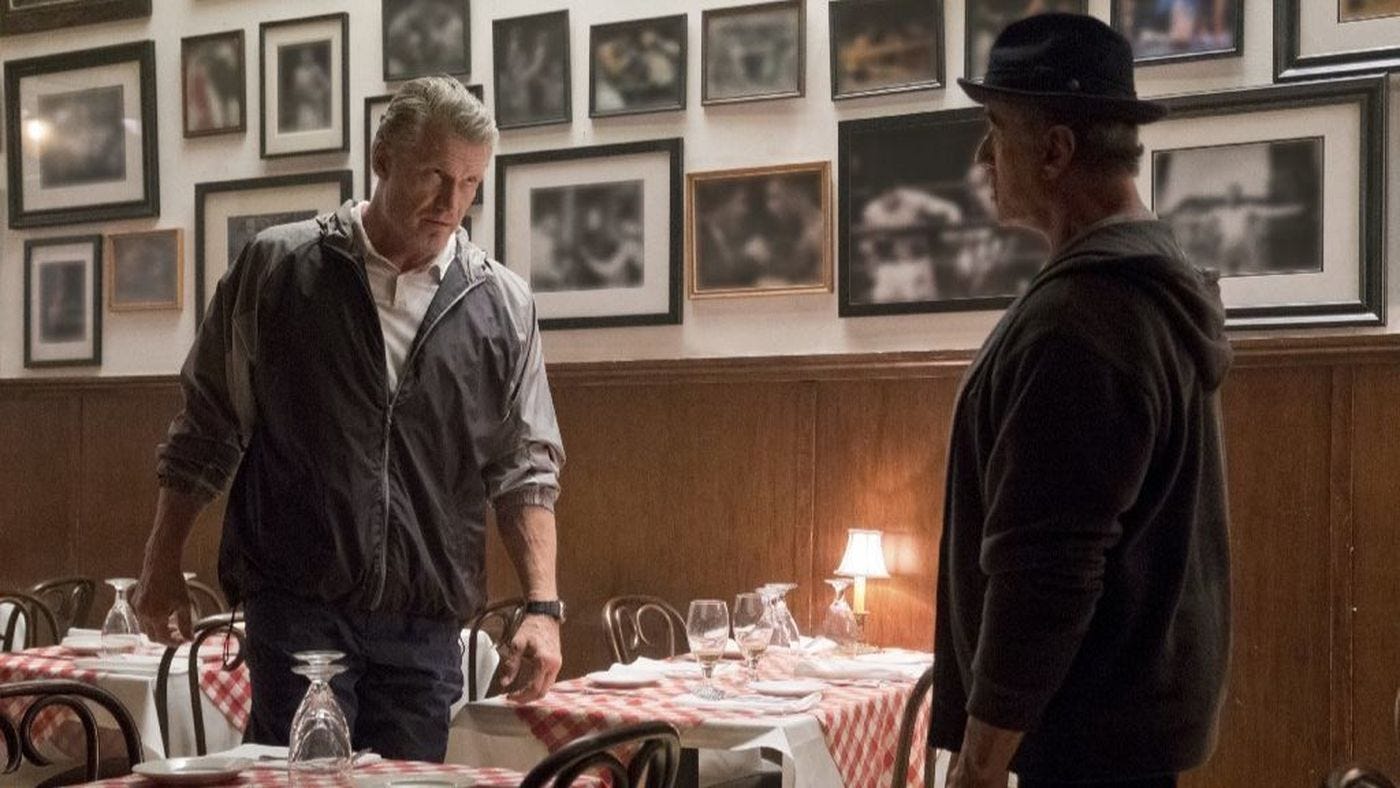 ivan drago meets rocky again in creed 2 movie images ivan drago meets rocky again in creed 2 movie images
