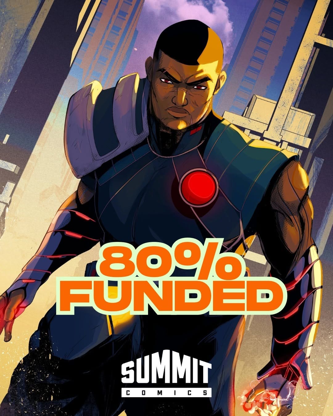 May be an illustration of text that says '800/ FUNDED SUMMIT COMICS 5 c C'