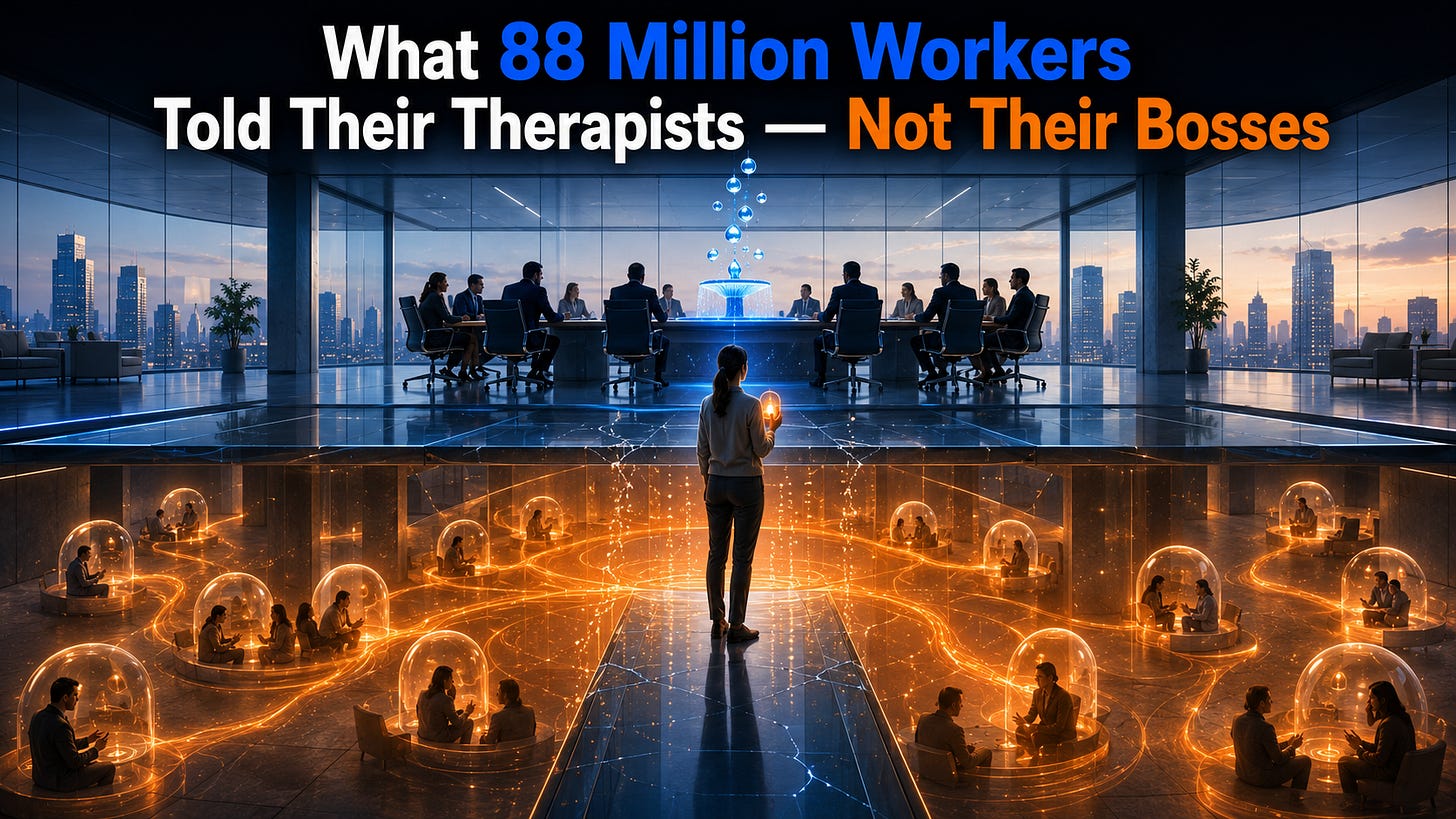 What 88 Million Workers Told Their Therapists — Not Their Bosses
