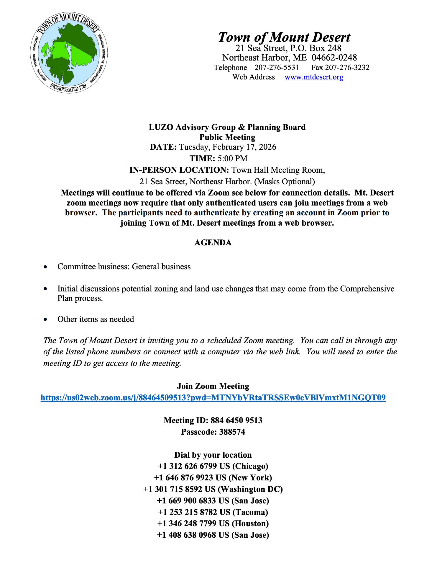 ON THE AGENDA: Town & School Meetings This Week.