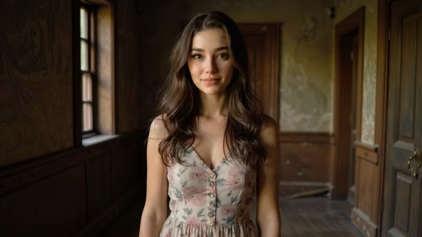 A still of the computer-generated Tilly Norwood.