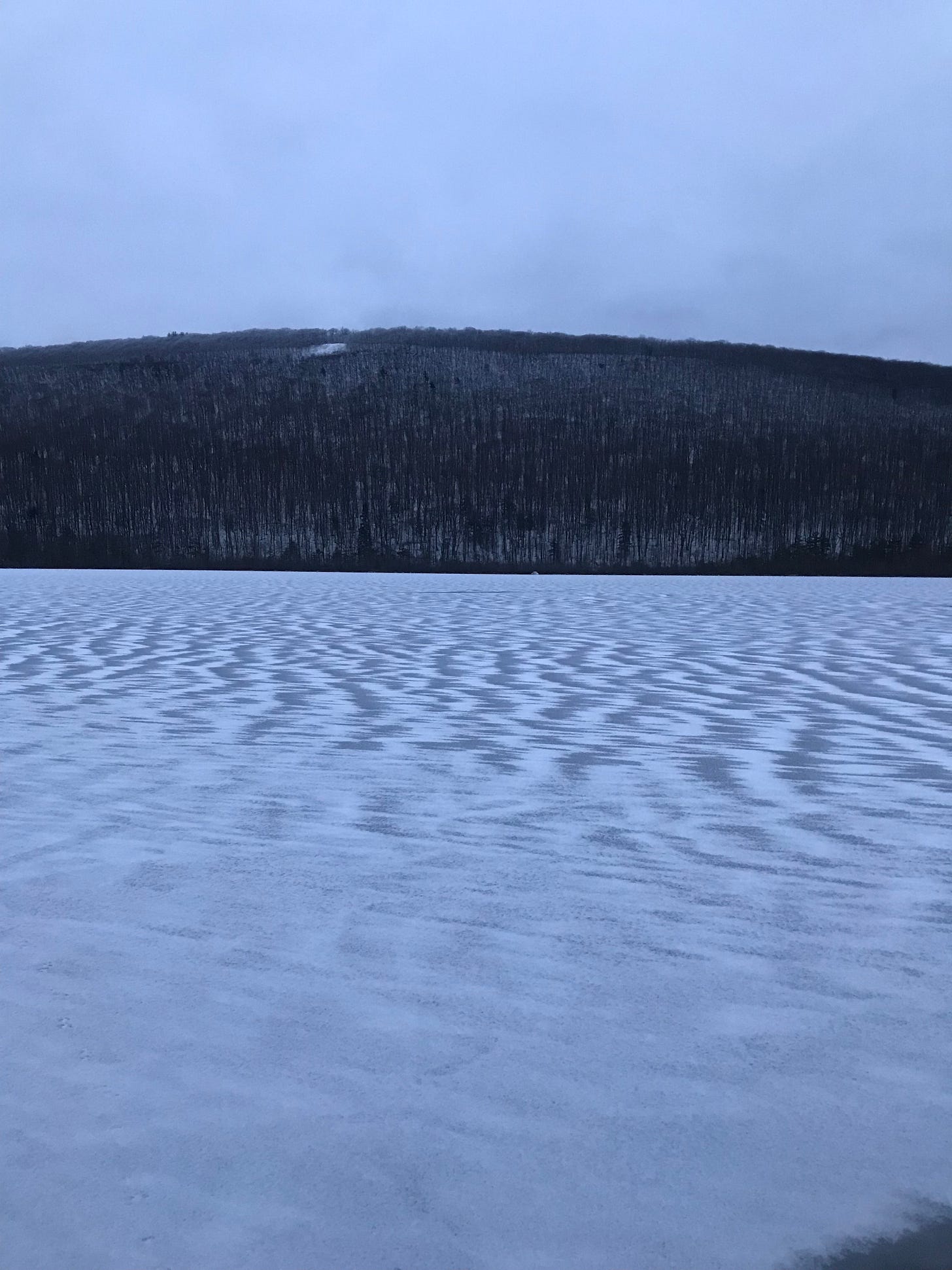 Looks like noting of winter breeze that has blown great frozen world into stillness. 