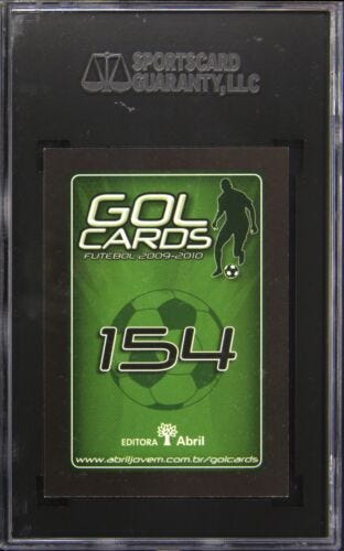 2009-10 Abril Gol Cards Futebol Neymar Rookie RC #154 SGC 9 - Picture 2 of 2
