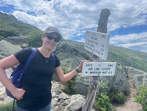Mt. Madison Summit, Presidential Range HIke, Air Line Trail, Watson Path, Madison Spring Hut