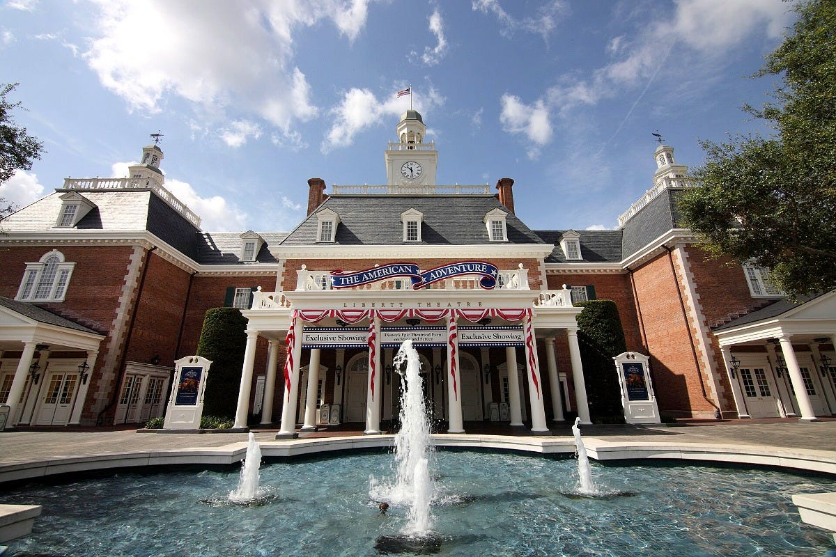 The American Adventure at EPCOT. Image: Sam Howzit via Wikimedia Commons