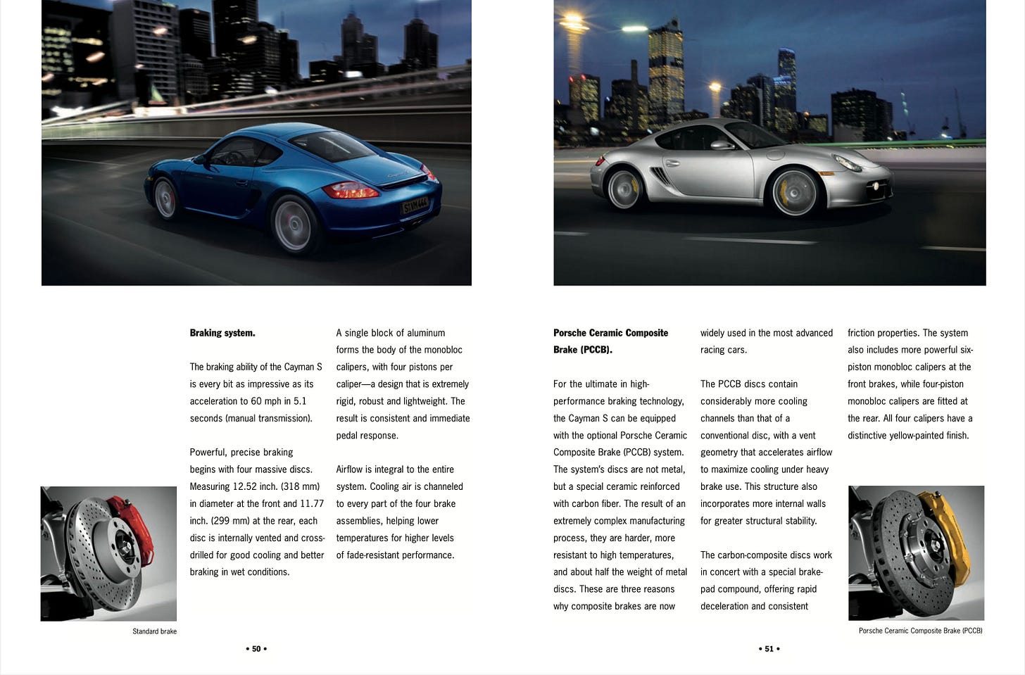 Porsche Cayman S 2006 987.1 Brochure brakes