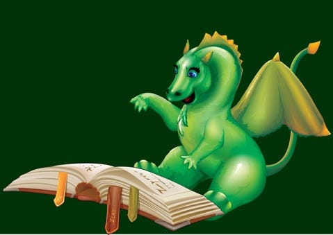 A green dragon sitting next to a book
AI-generated content may be incorrect. A green dragon sitting next to a book
AI-generated content may be incorrect.