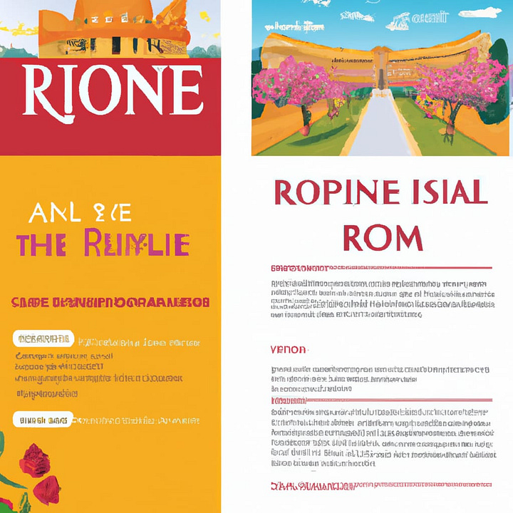 DALL-E 2 vs. GPT Image 2 Rome travel flyers