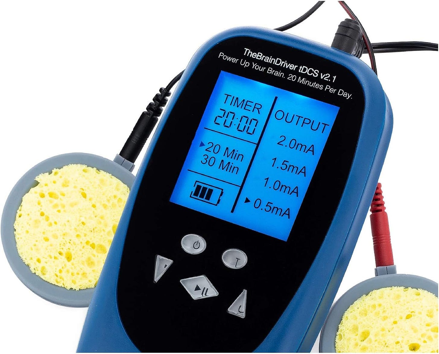 tDCS Device - TheBrainDriver v2. tDCS Digital Precision + Safety Features. (Everything Included. Ready-to-Use). tDCS