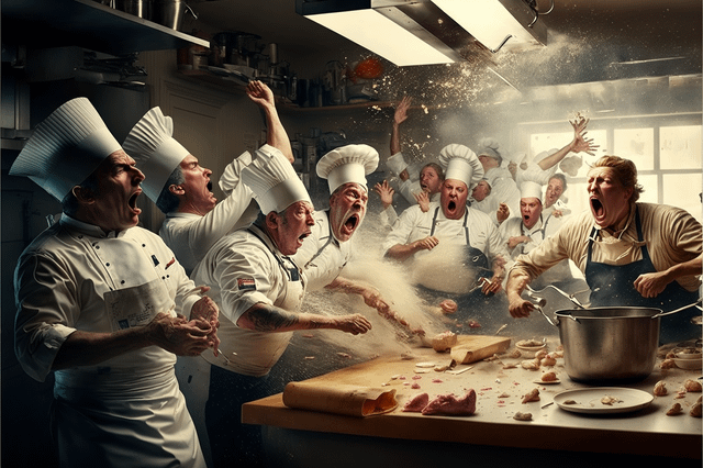 Too many chefs in the kitchen : r/midjourney Too many chefs in the kitchen : r/midjourney