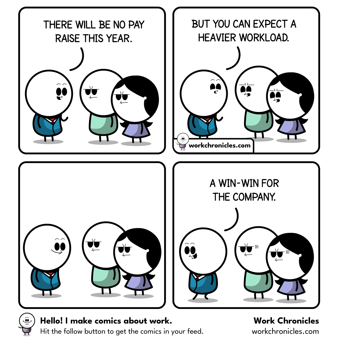 Joke about pay raise in a company