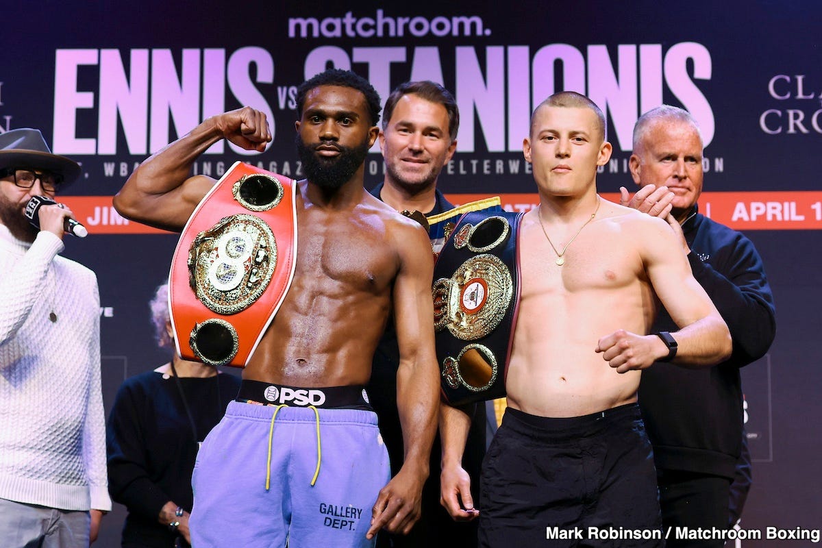 Image: Jaron Ennis and Eimantas Stanionis Headline a DAZN Card Promising an "Instant Classic"