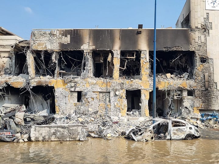 Images of the Sderot police station