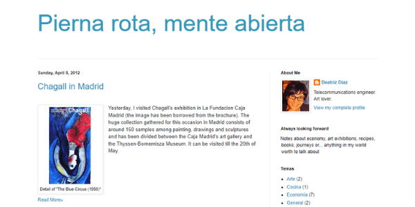 Ejemplo de blog con Blogger